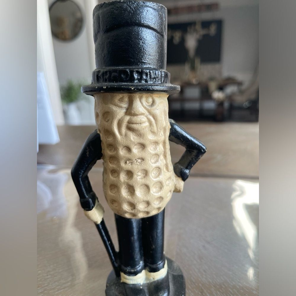 Vintage Cast Iron Mr Peanut Bank - Picture 8 of 8